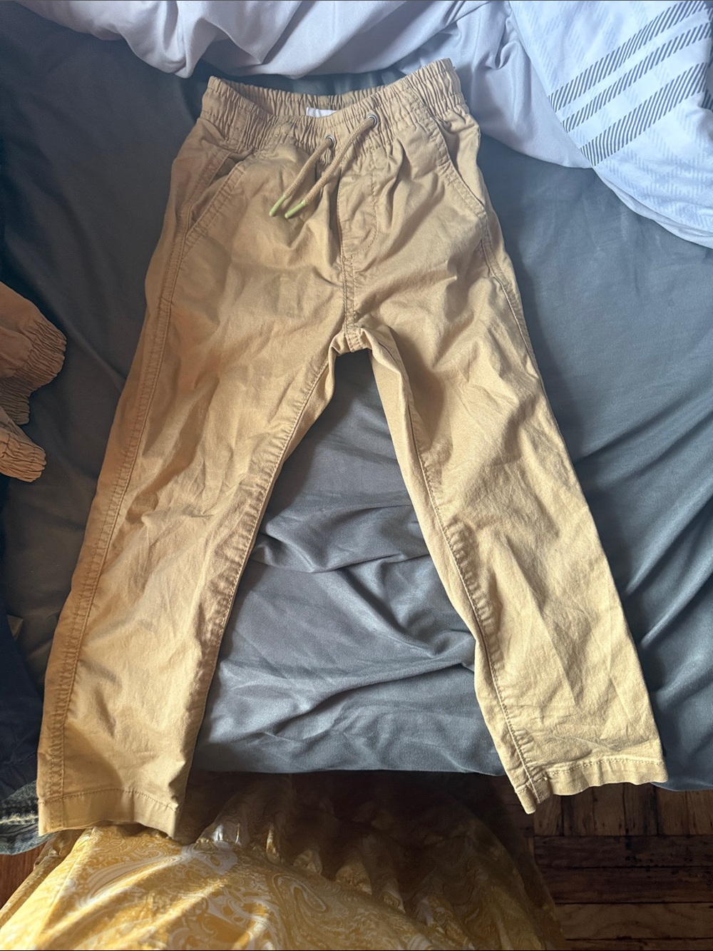 GAP Kids Tan Elastic-Waist Pull-On Pants